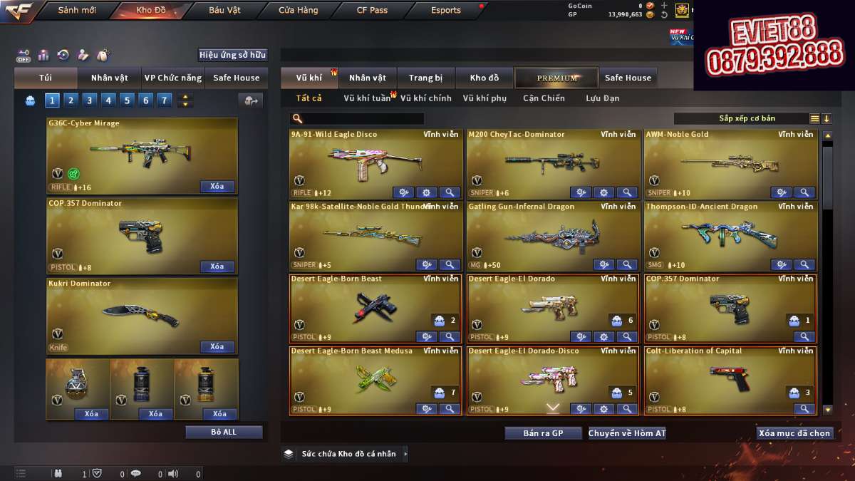 shop acc cf uy tin gia re